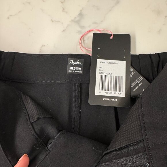 NWT Rapha Women's Tech Pants in Black, Size Medium - Picture 5 of 5